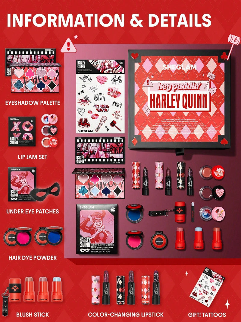 Harley Quinn X SHEGLAM Conjunto de coleção