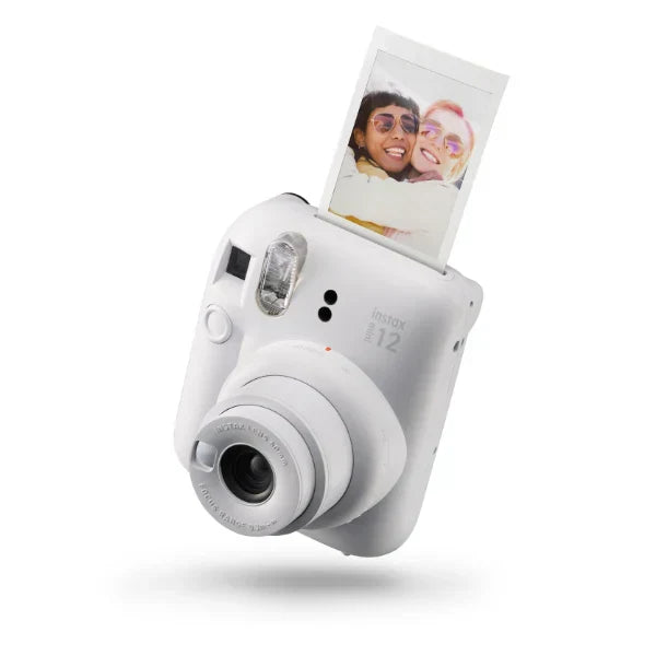 Kit Câmera Instantânea Instax Mini 12 Branca + Pack 10 filmes Macaron + Bolsa Branco Marfim