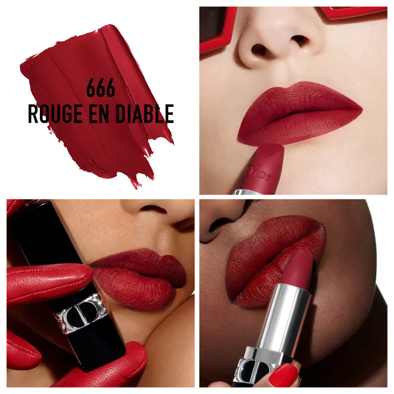 Batom Matte Rouge en Diable Dior