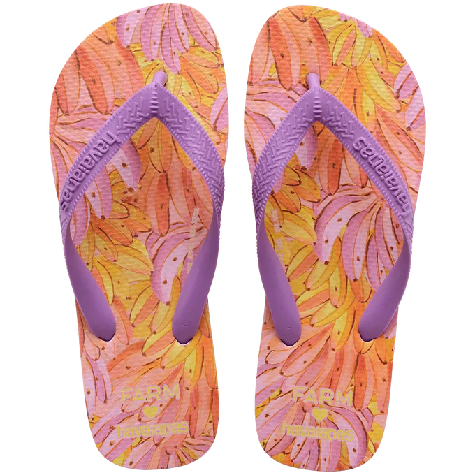 Chinelo Havaianas x Farm Banana Rosa