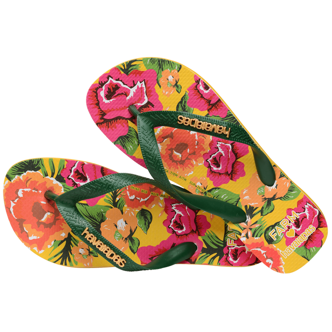 Chinelo Havaianas x Farm Chita