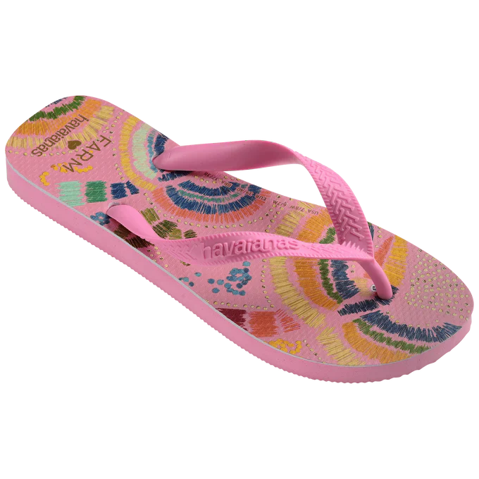 Chinelo Havaianas x Farm Pássaros Coloridos