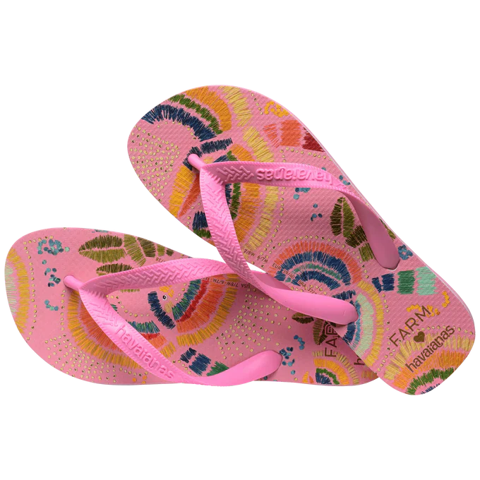 Chinelo Havaianas x Farm Pássaros Coloridos