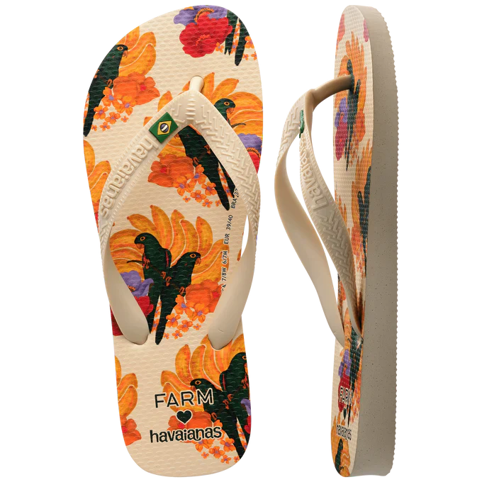 Chinelo Havaianas x Farm Maritacas