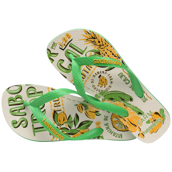 Chinelo Havaianas x Farm Suco de Frutas