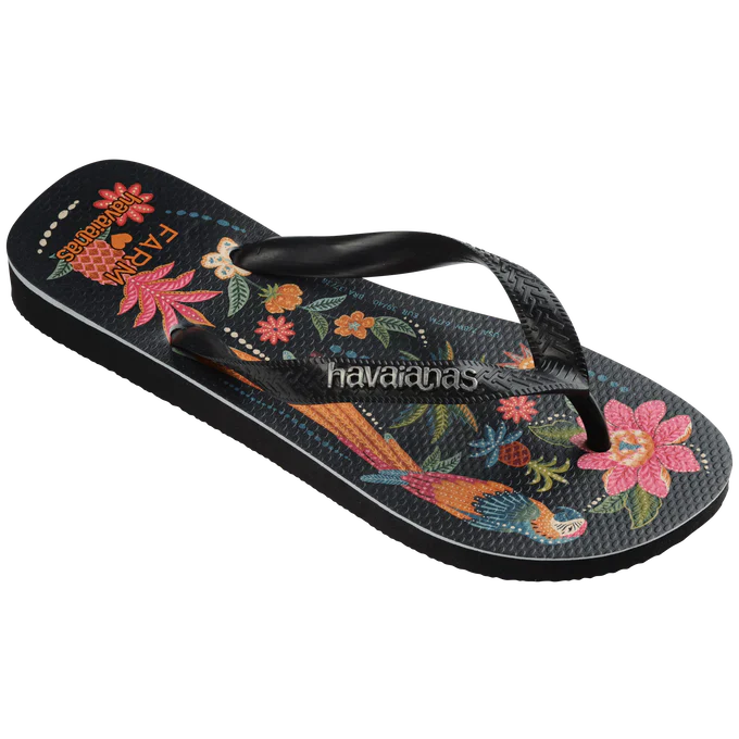 Chinelo Havaianas x Farm Samba das Araras