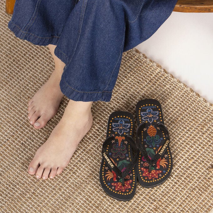 Chinelo Havaianas x Farm Beleza Tropical