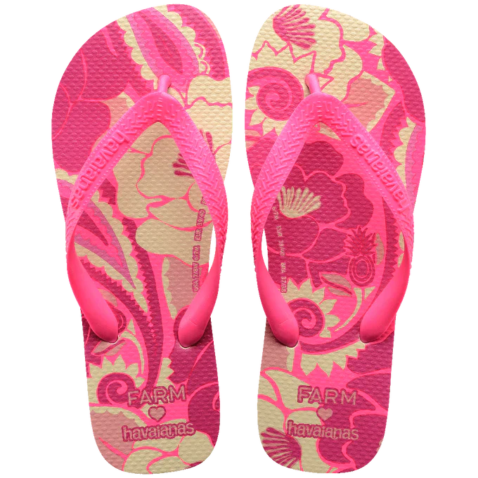 Chinelo Havaianas x Farm Groove Tropical