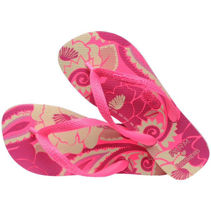 Chinelo Havaianas x Farm Groove Tropical