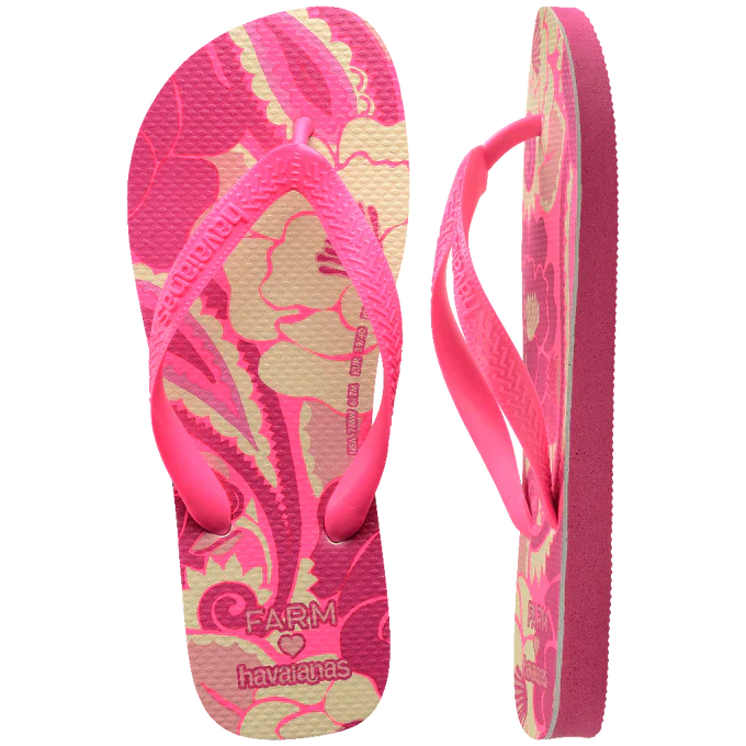 Chinelo Havaianas x Farm Groove Tropical