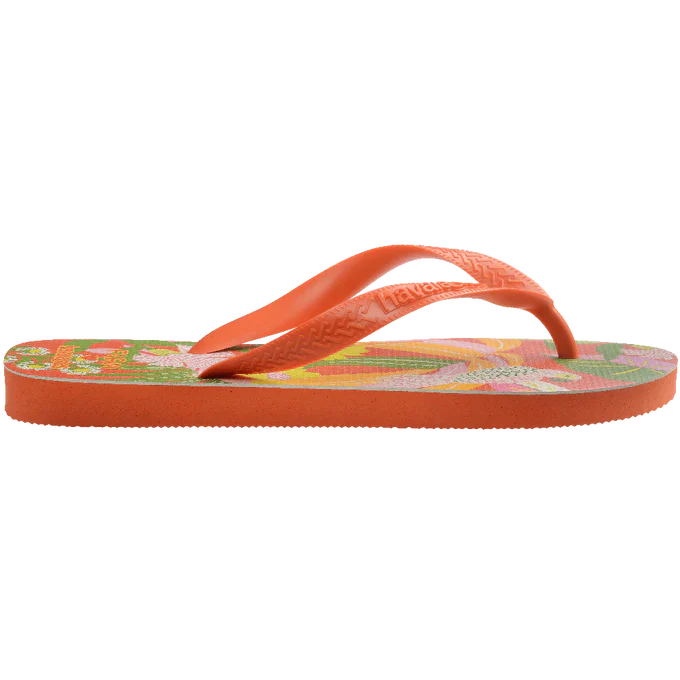 Chinelo Havaianas x Farm Neon Flor