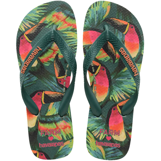 Chinelo Havaianas x Farm Tuca