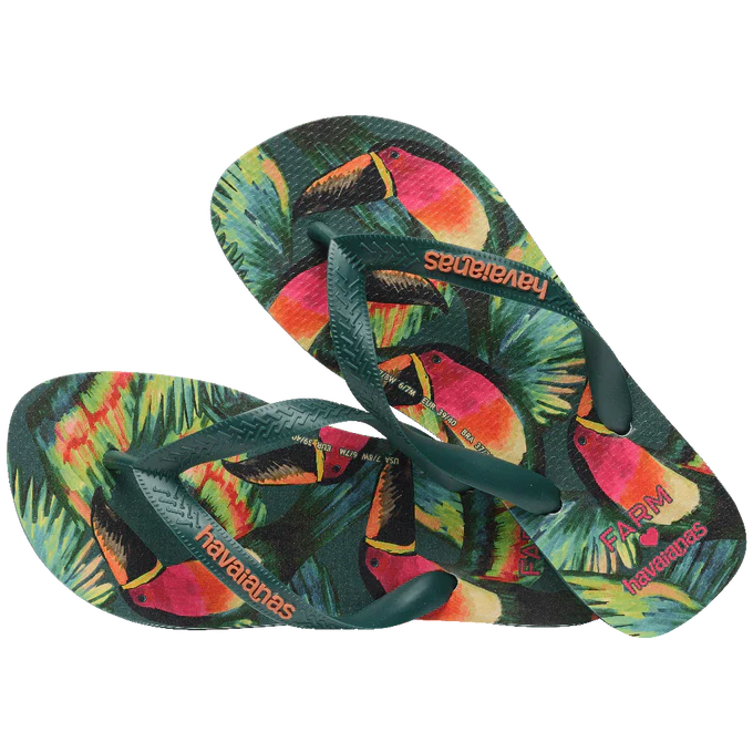 Chinelo Havaianas x Farm Tuca