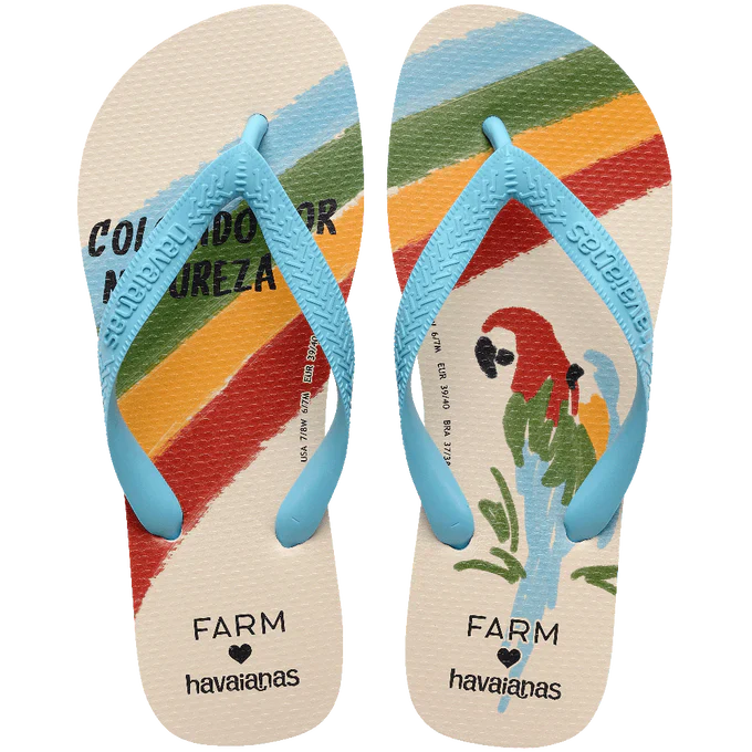 Chinelo Havaianas x Farm Colorido Por Natureza