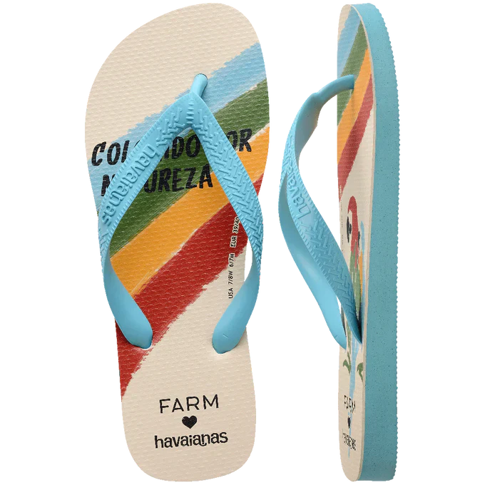 Chinelo Havaianas x Farm Colorido Por Natureza