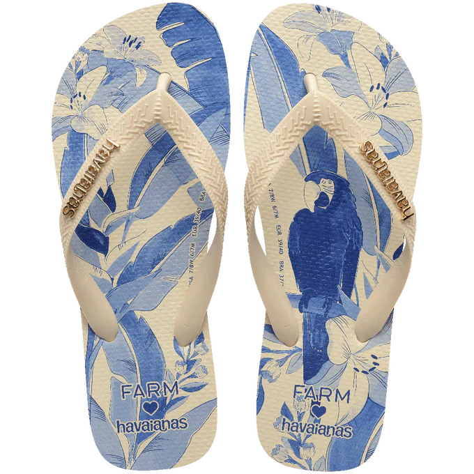 Chinelo Havaianas x Farm Leveza Tropical