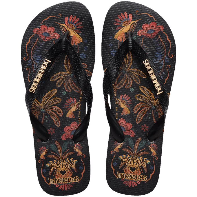 Chinelo Havaianas x Farm Jardim