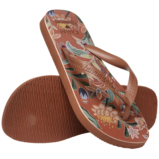 Chinelo Havaianas x Farm Jade