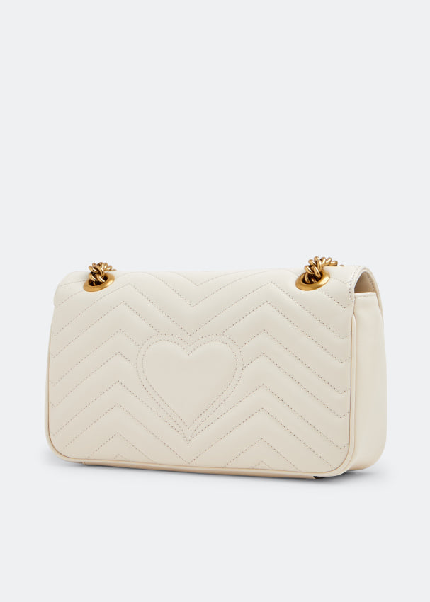 Gucci GG Marmont small shoulder bag White