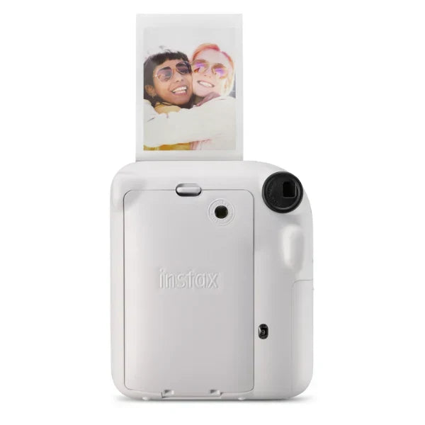 Kit Câmera Instantânea Instax Mini 12 Branca + Pack 10 filmes Macaron + Bolsa Branco Marfim