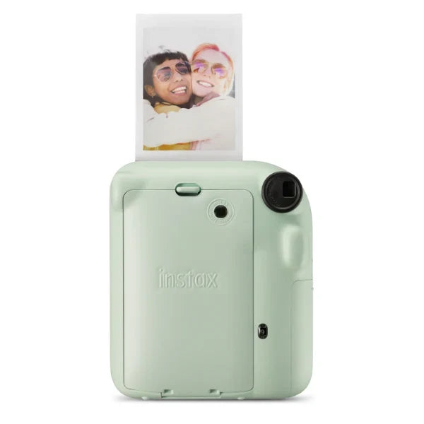 Kit Câmera Instantânea Instax Mini 12 Verde + Pack 10 filmes Macaron + Bolsa Verde Menta