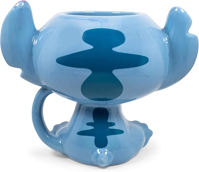 Caneca de café de cerâmica 3D Lilo & Stitch | Comporta 425 g