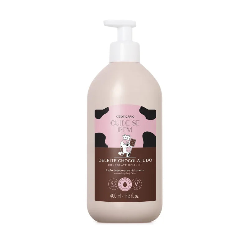 Combo Cuide-se Bem Deleite Chocolatudo: Loção Corporal 400ml + Body Splash 200ml