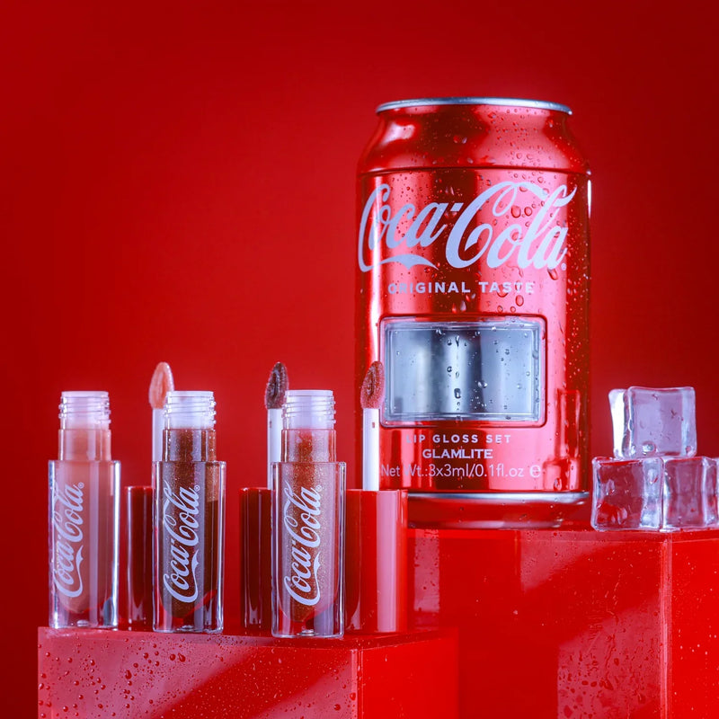 Conjunto 3 Gloss Labial CoCa-Cola X Glamlite Original Lip