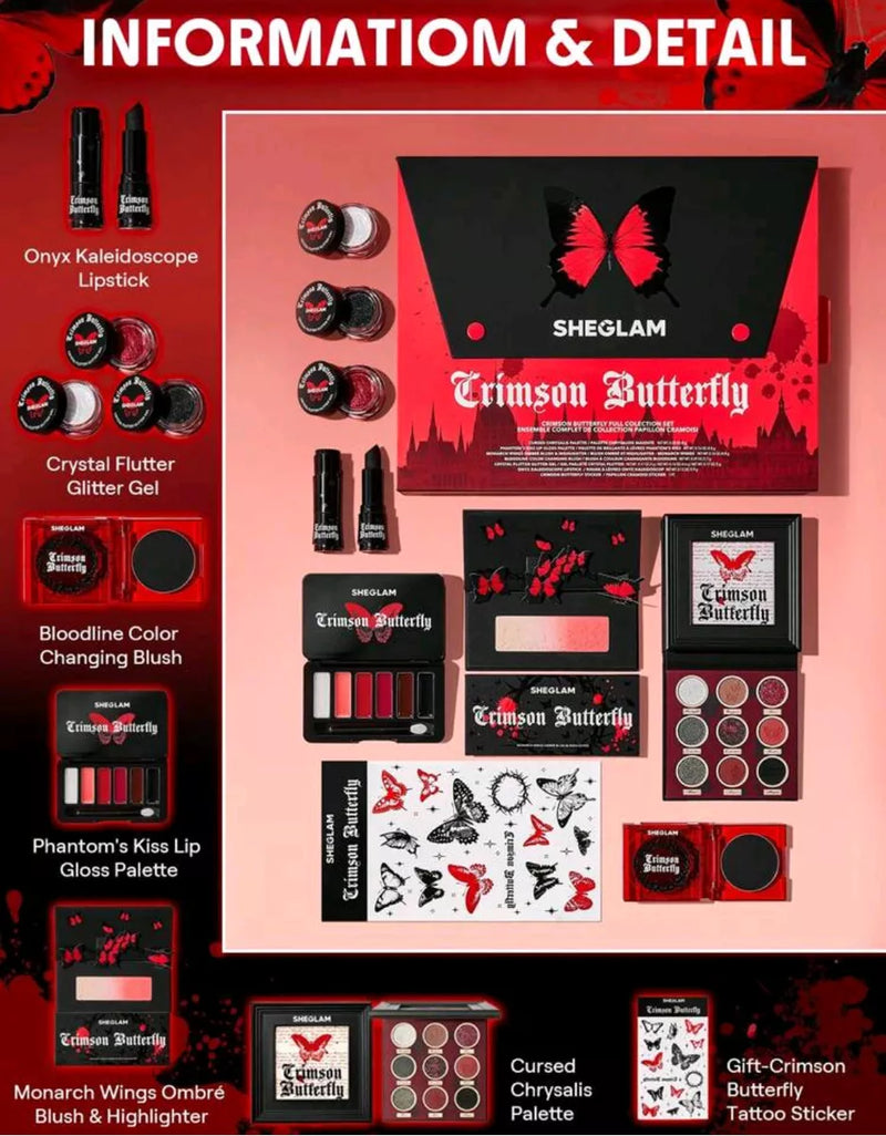 Sheglam Crimson Butterfly Set