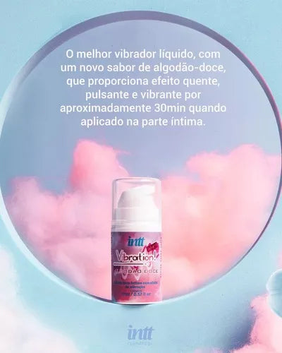 Lubrificante Vibration Gel Algodão Doce Intt 17ml