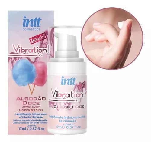 Lubrificante Vibration Gel Algodão Doce Intt 17ml