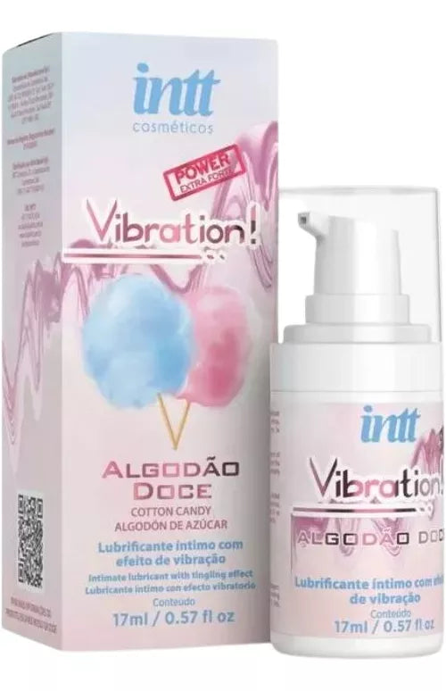 Lubrificante Vibration Gel Algodão Doce Intt 17ml