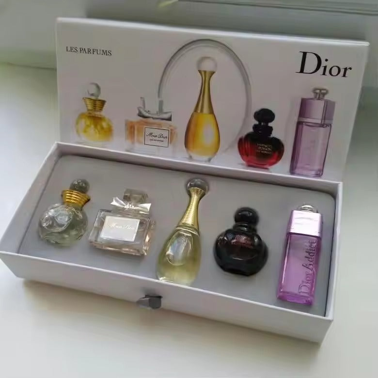 Conjunto de perfume vintage Dior 5 mini Perfumes