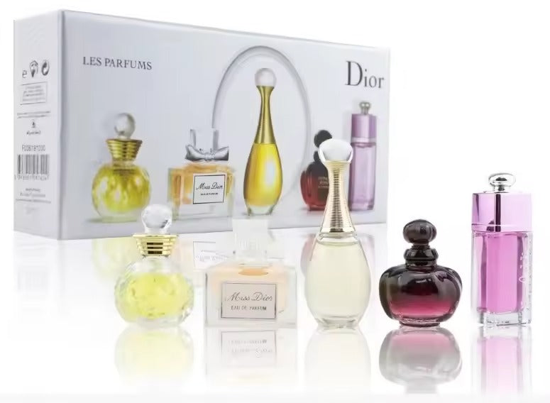 Conjunto de perfume vintage Dior 5 mini Perfumes