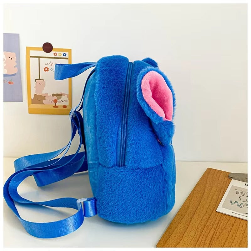 Stitch bolsa/mochila infantil com estilo Pelúcia fofa