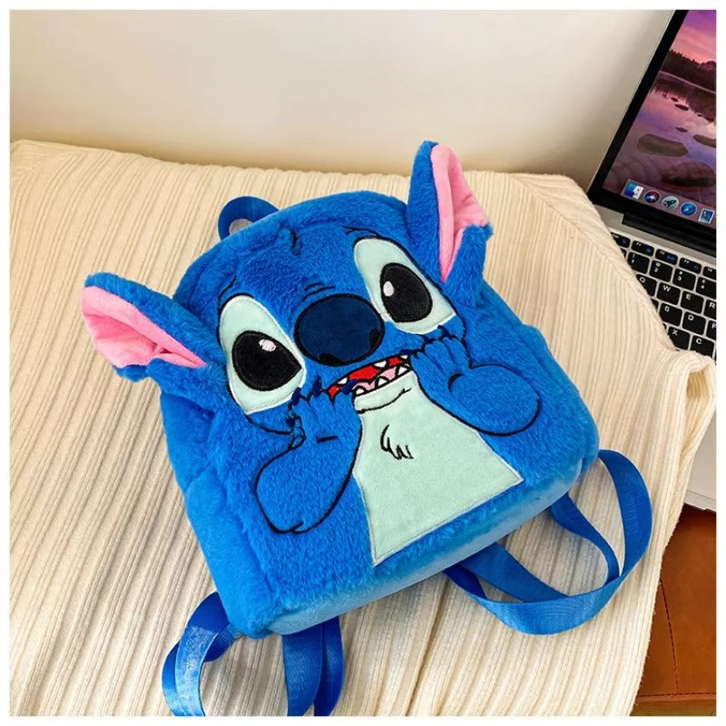 Stitch bolsa/mochila infantil com estilo Pelúcia fofa