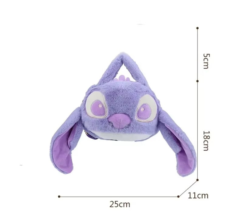 Stitch bolsa feminina estilo pelúcia fofa