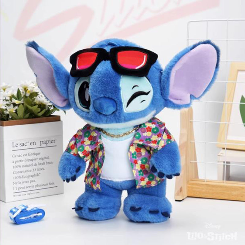 Stitch curtindo o Verão , Super Fofo E Macio 30 Cm