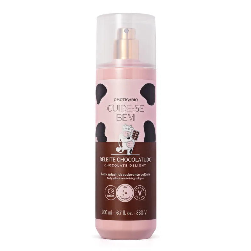 Combo Cuide-se Bem Deleite Chocolatudo: Loção Corporal 400ml + Body Splash 200ml