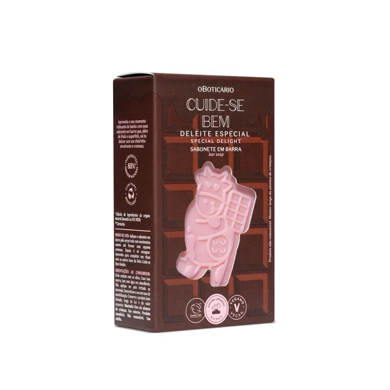 Combo Cuide-se Bem Deleite Chocolatudo: Loção Corporal 200ml + Sabonete em Barra 120g