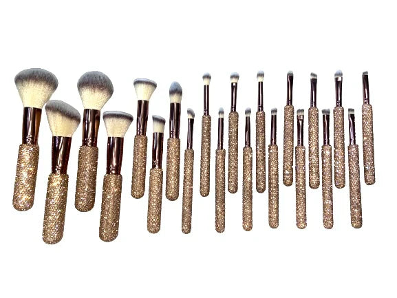 Conjunto de pincéis Essentials Collection com 26 peças CHAMPAGNE