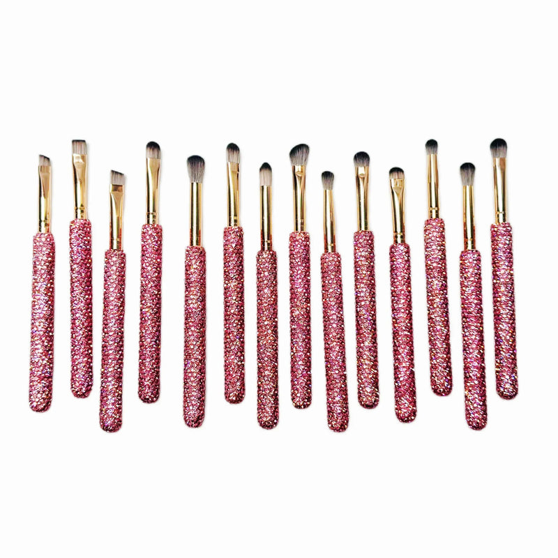 Conjunto de pincéis Essentials Collection com 30 peças Rose Glittler Especial